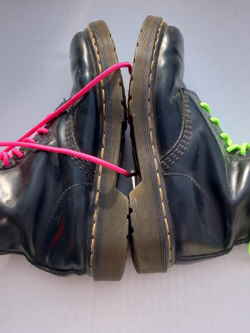 Dr. Martens Air Wair Men's 7/US Women's 6 Black Leather Hiking Boot Lace Up - Picture 9 of 15